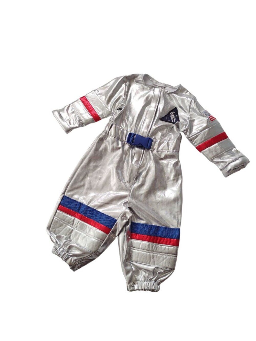 Pottery Barn Kids Astronaut Costume 6-12m Metallic Silver Space Theme Outfit